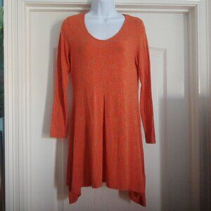 gundrun sjoden Long Sleeve Asymmetrical Lagom Lagenlook Cottage Top Dress S